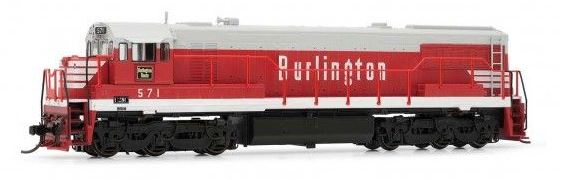 GE U28C Chicago Burlington & Quincy CB&Q 563 - HN2312 N Scale