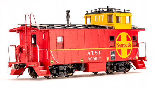 Santa Fe Peaked Roof Caboose CE-3 - Mid-Life 999617 - CB00303 : HO