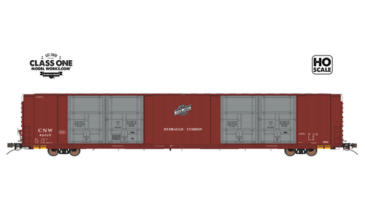 THRALL 86' HIGHCUBE BOXCAR - 8 DOOR - CHICAGO NORTHWESTERN CNW #92091 – FC00436 : HO