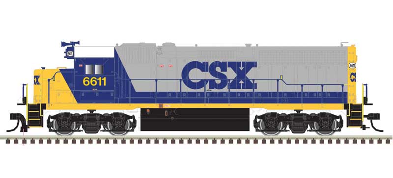 EMD GP40 CSX 6611 (Bright Future, gray, blue, yellow) DCC Ready - 10004002 : HO