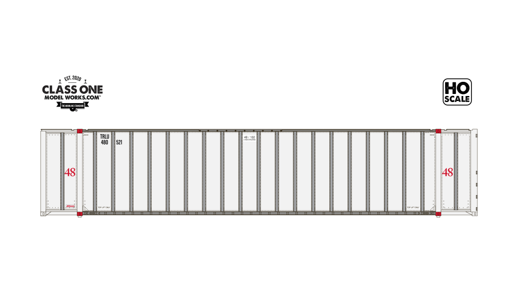 Monon 48 Ft Exterior Post Container Transamerica Leasing TRLU 482412 - CT00327 : HO