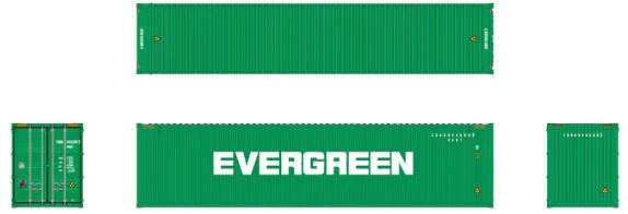 40' Hi-Cube Dry Containers Evergreen #1 (3-Pack)-HCBEGT1 : HO