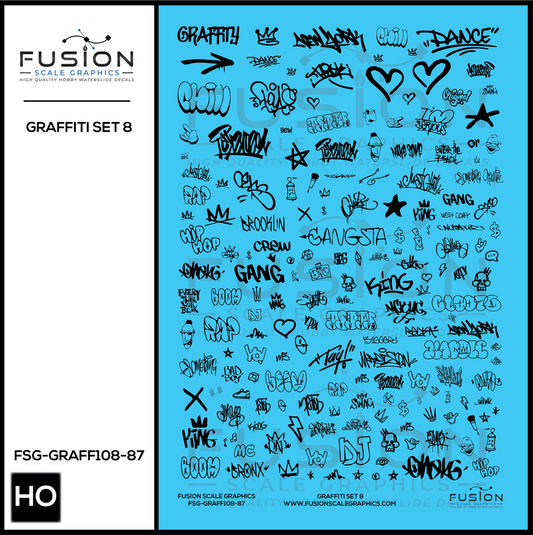 Graffiti Decal Set 8 - FSGGRAFF10887 : HO