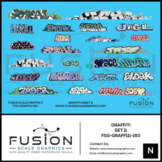 Graffiti Decal Set 11 - FSGGRAFF111160 : N