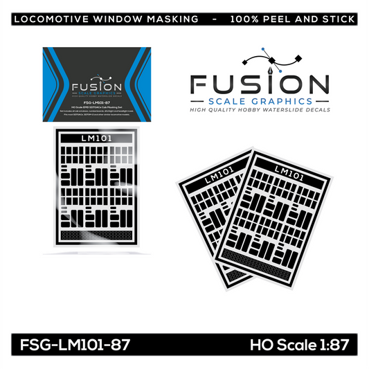 EMD SD70ACe & SD70M-2 Locomotive Window Masking Set - FSGLM10187 : HO