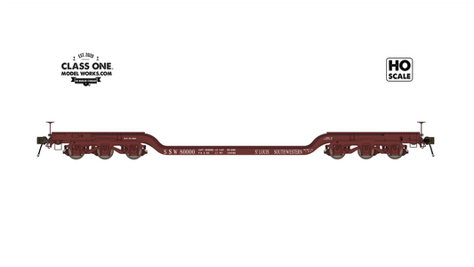 GSC Heavy Duty Flatcar - St. Louis Southwestern SSW #80000 - FC00240 : HO