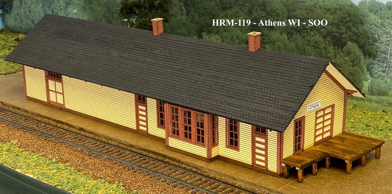 Soo Line Athens WI Depot Kit - 119 : HO