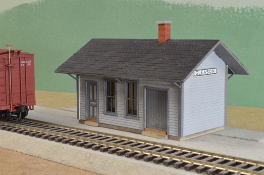 Milwaukee Road MILW Gleason Wisconsin Depot - 012 : HO