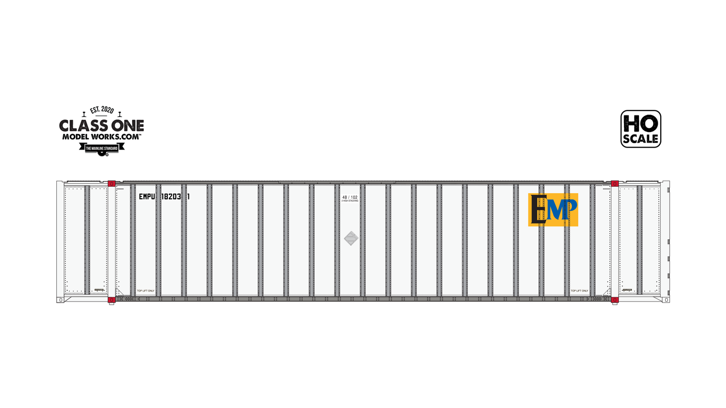 Monon 48 Ft Exterior Post Container EMP EMPU 181533 - CT00309 : HO