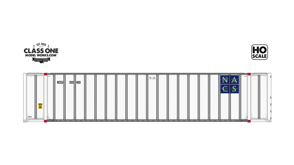 Hyundai 48 Ft Exterior Post Container North American Container System NACS NCGU - CT00507 : HO