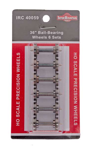 36" Ball-Bearing Wheels 6/pk - W40059 : HO