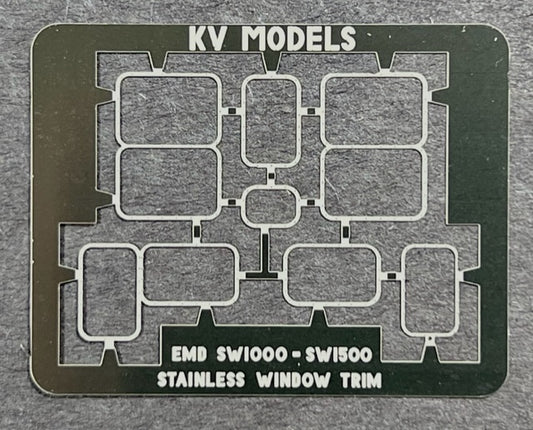 EMD SW1000/SW1500 Metal Cab Window Trim- 175H : HO