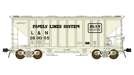 PS 3000CD Two-Bay Hopper Car - Louisville & Nashville #280070 - FC01029 : HO