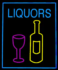 Neon-like Sign Animated: Liquors - 75E4001