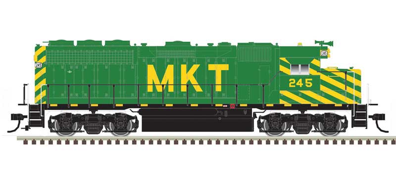 EMD GP40 Missouri-Kansas-Texas MKT 242 (green, yellow) DCC Ready - 10004010 : HO