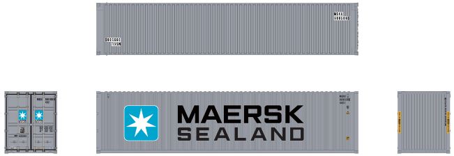 40' Hi-Cube Dry Containers Maersk Sealand Logo #2 (3-Pack)-HCBMST2 : HO