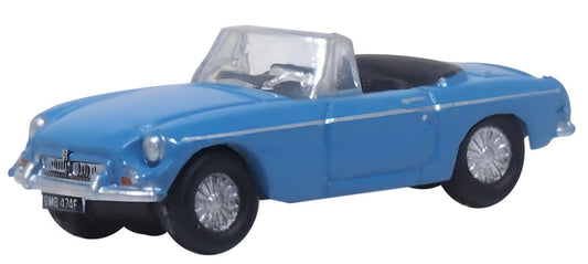 1962 MG MGB - Assembled -- Top Down (Iris Blue) - NMGB004 : N