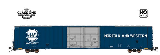 Thrall 86' HighCube 4-Door Boxcar Norfolk and Western – FC00317 : HO