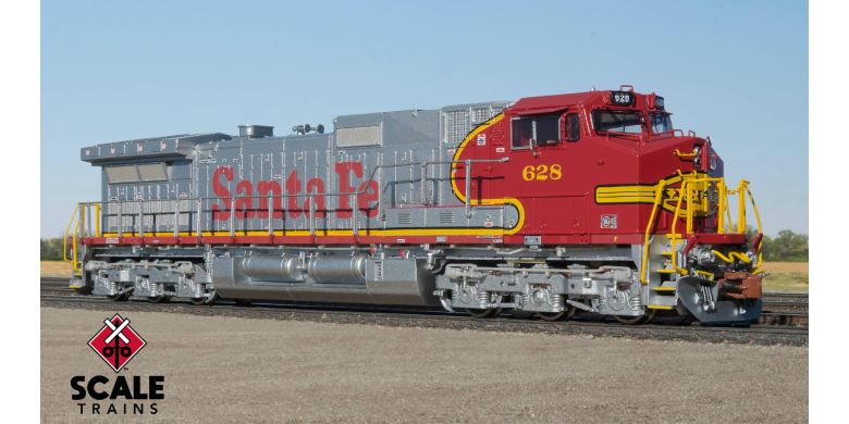 GE DASH 9-44CW, Santa Fe/Warbonnet 640 w/ESU LokSound & DCC - SXT38515 N Scale