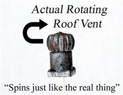 Rotating Roof Vent w/Motor - D0325P : HO