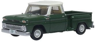 1965 Chevrolet Stepside Pickup Dark Green/Ivory - 87CP65008 : HO