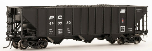 Penn Central 3-Bay Open Hopper w/Coal Load, Paint Scheme Set #A - 100802 : HO