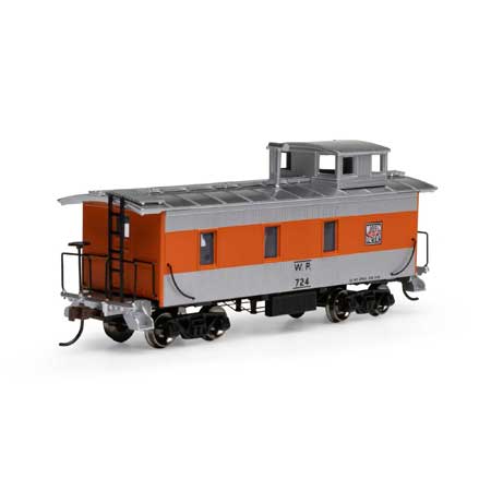 30' 3-Window Wood Caboose Western Pacific WP 724 - 11723 : HO