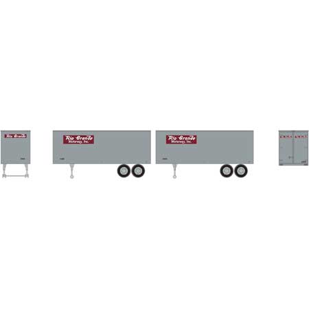 25' Trailer Rio Grande Motorway D&RGW (2 Pack) - 7917 : HO