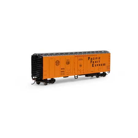50' Exterior Post Mechanical Reefer Pacific Fruit Express PFE 302051 - 87995 : HO