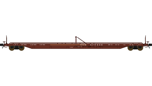 F39 Flatcar 75' - Trailer Train - T.T.X. #470406 - FC00817 : HO