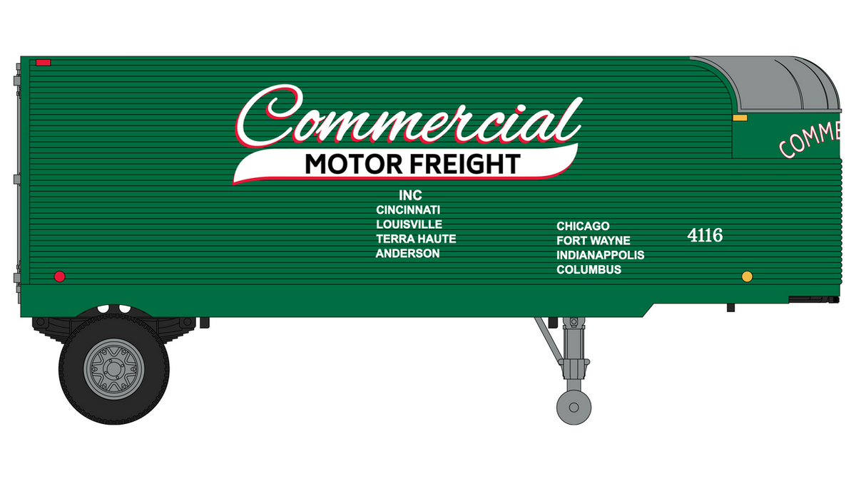 Fruehauf 26' Trailer - Commercial Motor Freight - TR00108 : HO