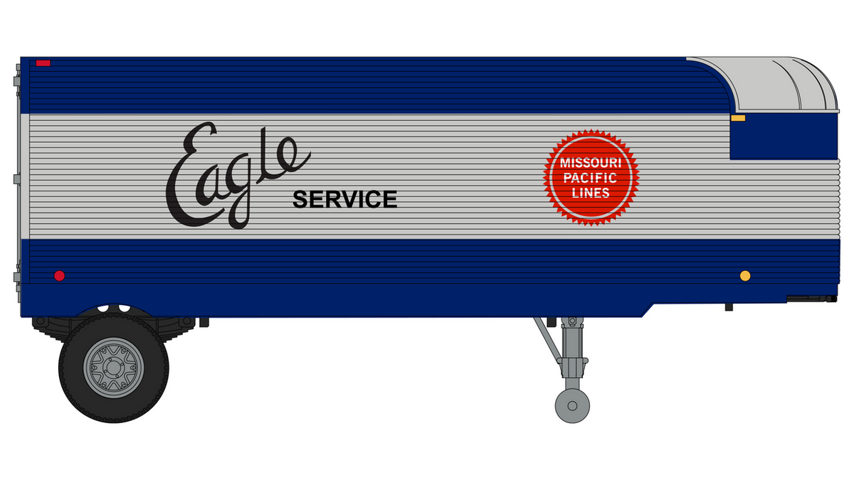 Fruehauf 26' Trailer - Missouri Pacific - TR00103 : HO