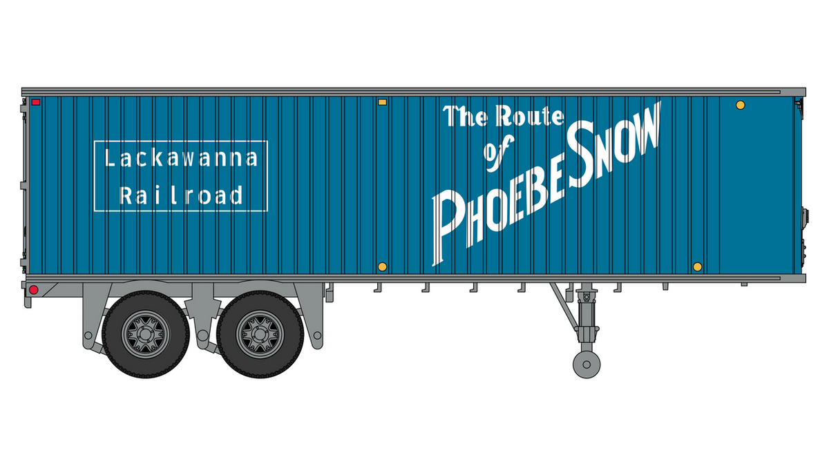 Fruehauf 31' Trailer - Lackawanna - TR00203 : HO