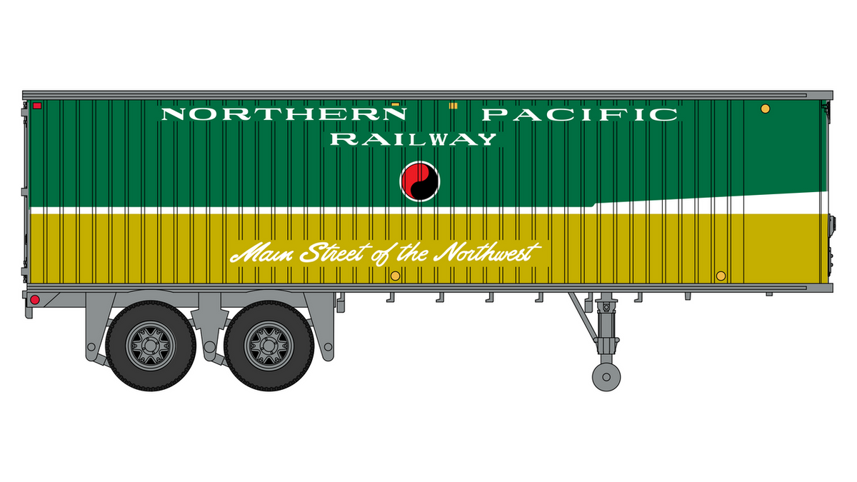 Fruehauf 31' Trailer - Northern Pacific - TR00205 : HO