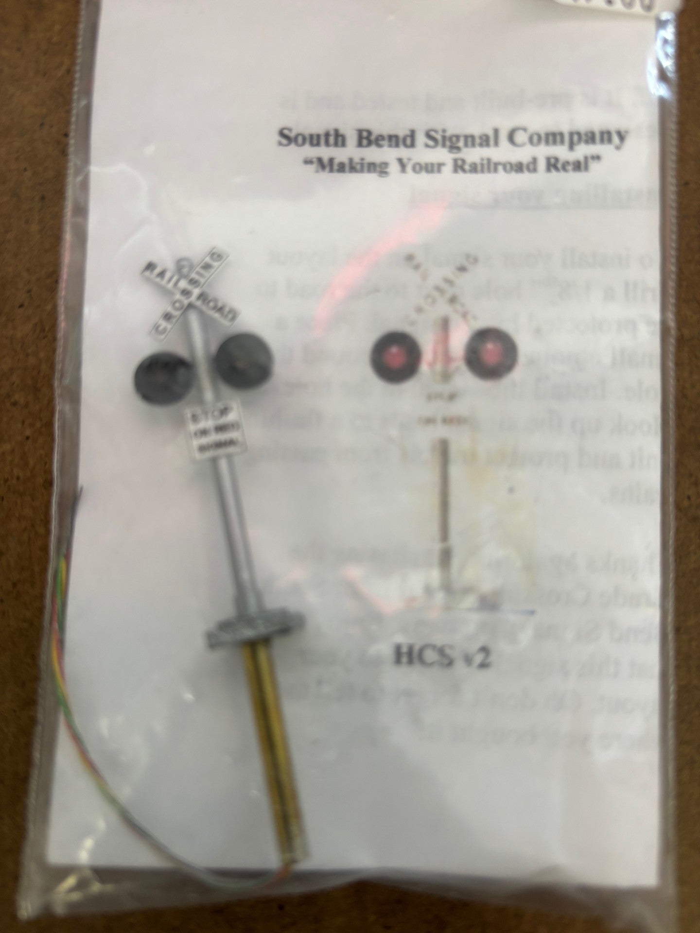 Painted Brass Grade Crossing Signal - HCS : HO