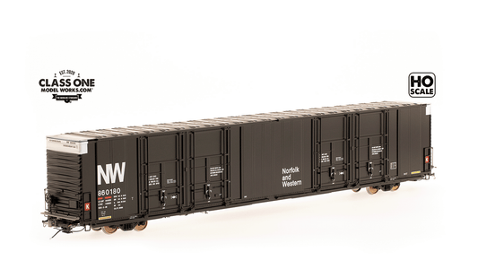 THRALL 86' HIGHCUBE BOXCAR - 8 DOOR - NORFOLK & WESTERN NW #860180 – FC00446 : HO
