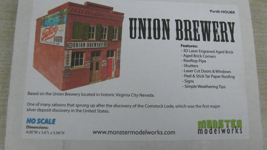 Union Brewery Laser Cut Wood Kit - HOUBR : HO