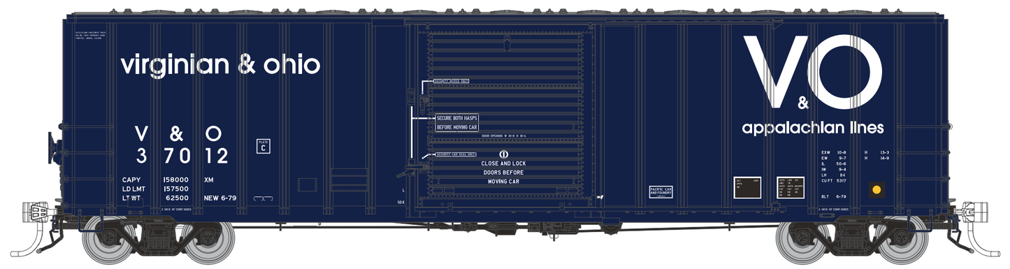 V&O 37083 - Rapido PC&F 5317 50' Single Door Box Car - HFB052002 : HO