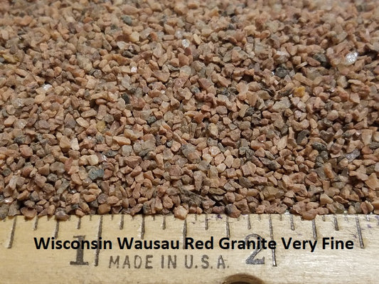 Wisconsin Red Granite Very Fine 10oz - WWRGVFS