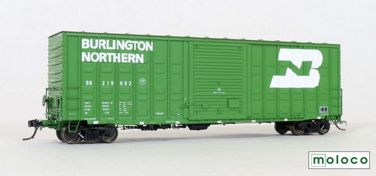 BN Repaint 1983, ACF 50' Ext. Post Waffle, 10-6 Sliding door #219002 - 60019-03 : HO