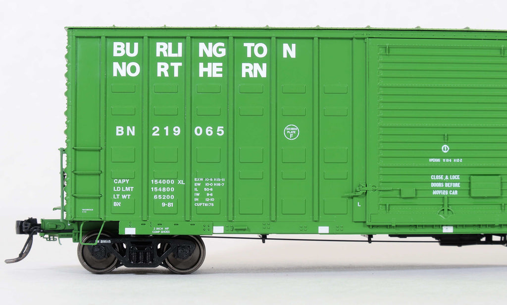 BN Repaint 1981, ACF 50' Ext. Post Waffle, 10-6 Sliding door #219065 - 60019-02 : HO