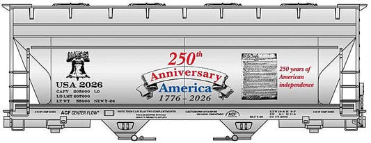 ACF 2-Bay Covered Hopper - Kit -- America 250 USA #2026 - 22026 : HO