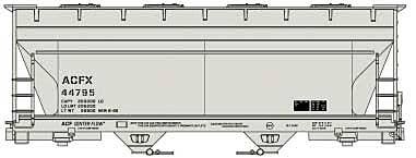 ACF 2-Bay Covered Hopper - ACFX (Kit)-2220 : HO