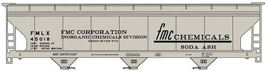 ACF 47' 3-Bay Center-Flow Covered Hopper - Kit -- FMC Chemicals #45018 - 2120 : HO