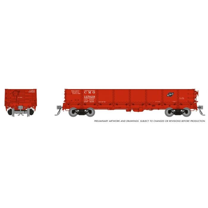 40' Drop Bottom Gondola: Chicago & North Western: Single Car - 163012A : HO