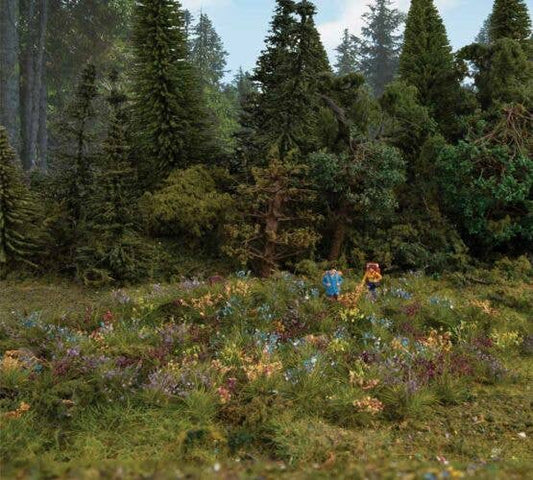 Assorted Wildflowers - Set of 250 Pieces -- Green, Yellow, Blue and White plus Heather, Cornflowers, Lavender - 1096 : HO