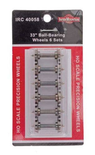 33" Blackened Brass Ball Bearing Insulated Wheel Sets 6/pkg - 40058 : HO