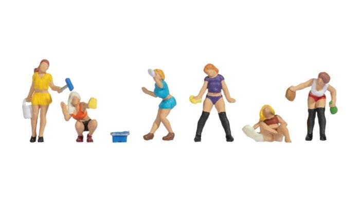 Car Wash Women -- pkg(6) - 15947 : HO