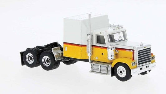 Chevrolet Bison Semi Tractor Only - Assembled -- White, Yellow, Black, Orange - 85782 : HO