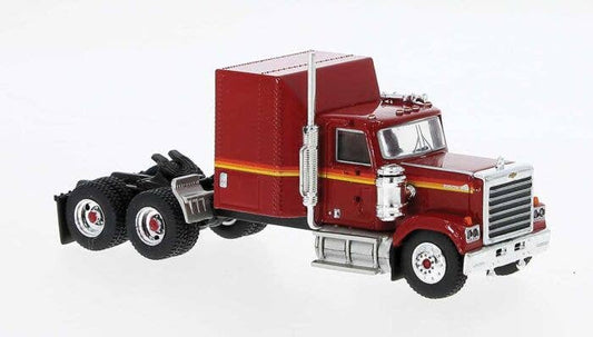 Chevrolet Bison Semi Tractor Only - Assembled -- Red, Yellow - 85784 : HO